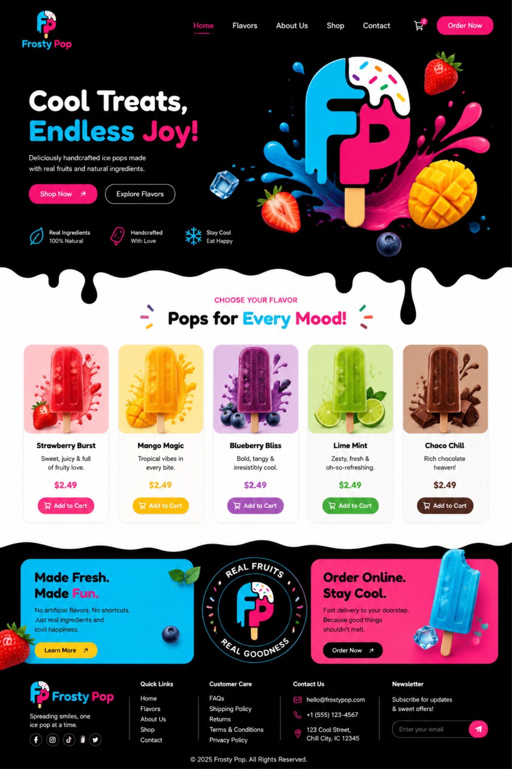 Frosty pop